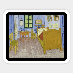 Bedroom in Arles: Winter 1888 | Art By Van Gogh Sticker